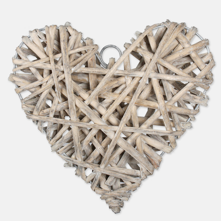 Wicker heart 20 cm