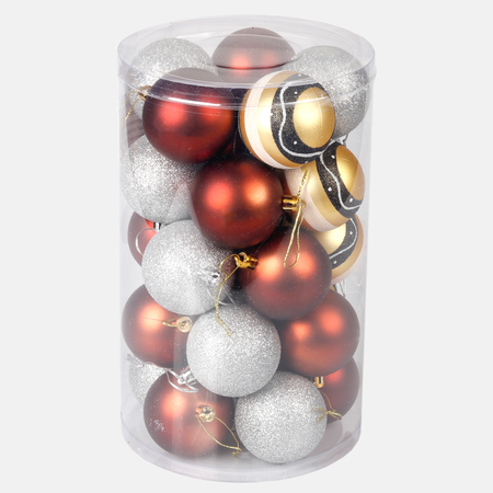 Christmas baubles x 25 pcs.