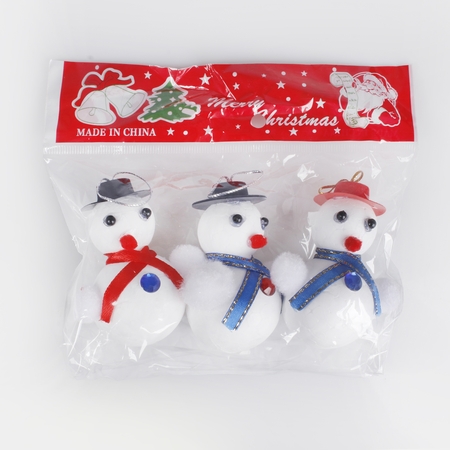 Snowman pendant x 3 pcs